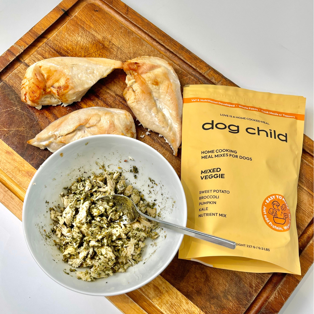 chicken dog meal
