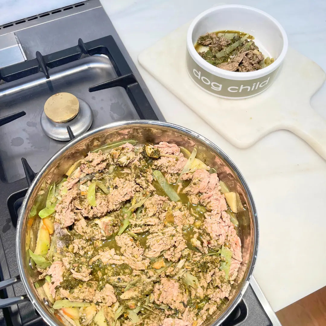 Cabbage & Chicken Homemade Cooked Dog Food Recipes - Dog Child