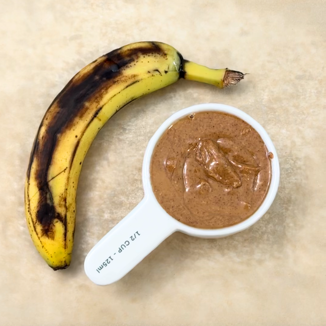 2-Ingredient Banana Peanut Butter Dog Treat Recipe