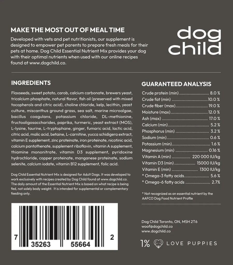 Essential Nutrient Mix For Home Cooking For Dogs Dog Child essential-nutrient-mix-for-home-cooking-for-dogs-dog-child