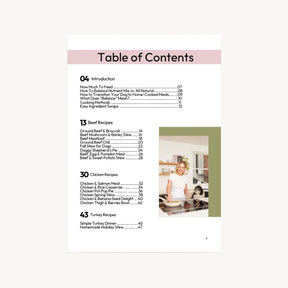 The Homemade Dog Food Cookbook — 50 Nutritionist Recipes Dog Child